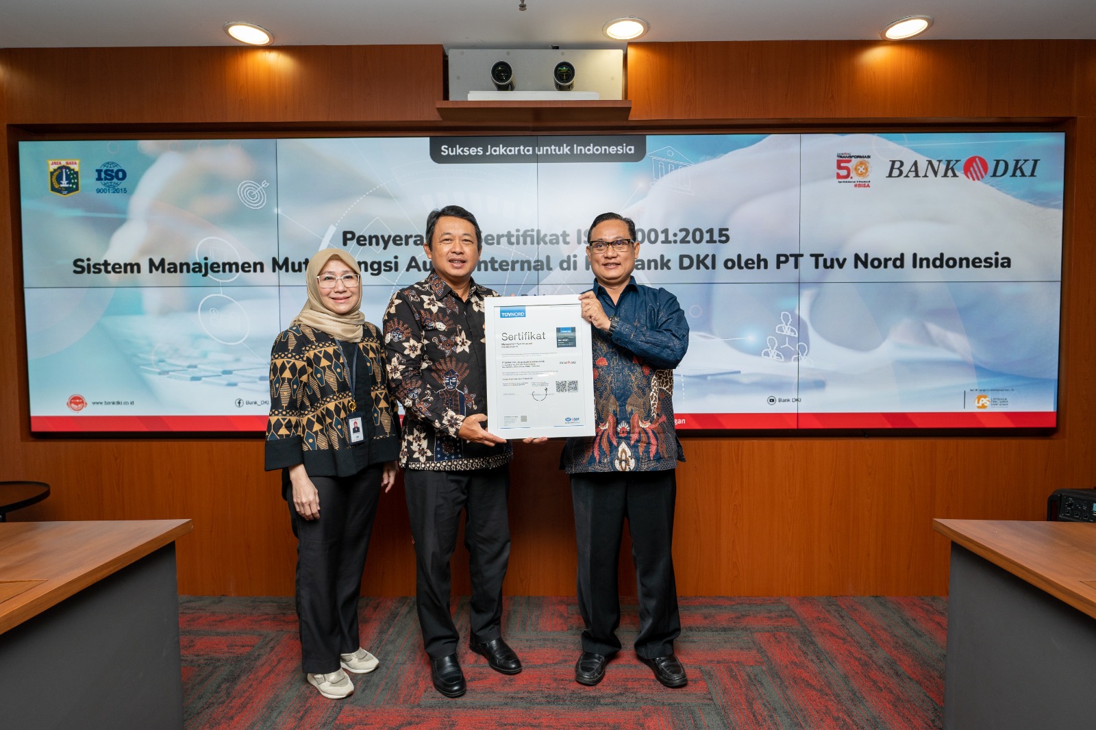 Bank DKI Raih ISO 9001